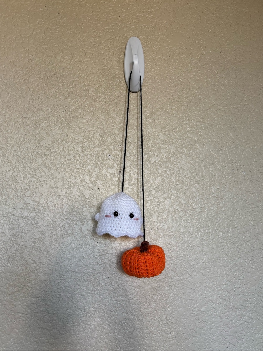 Ghost and pumpkin crochet set